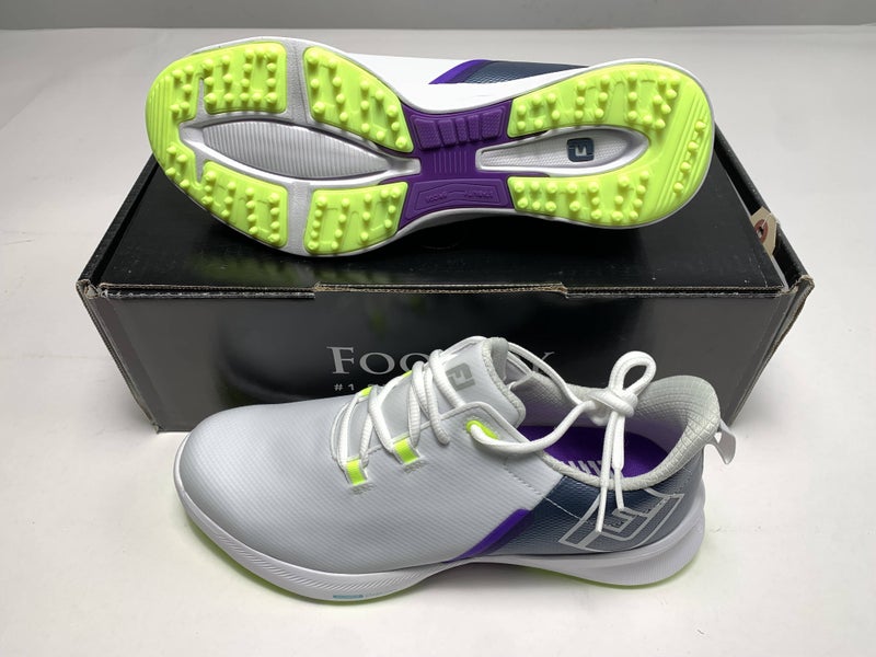 FootJoy FJ Fuel Sport Golf Shoes White Gray Purple Women's SZ 8.5 ( 90128 )