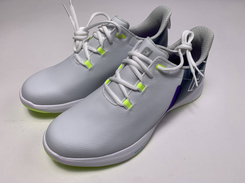 FootJoy FJ Fuel Sport Golf Shoes White Gray Purple Women's SZ 8.5 ( 90128 )