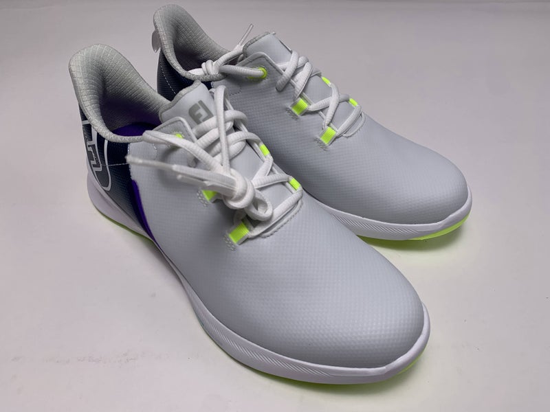 FootJoy FJ Fuel Sport Golf Shoes White Gray Purple Women's SZ 8.5 ( 90128 )
