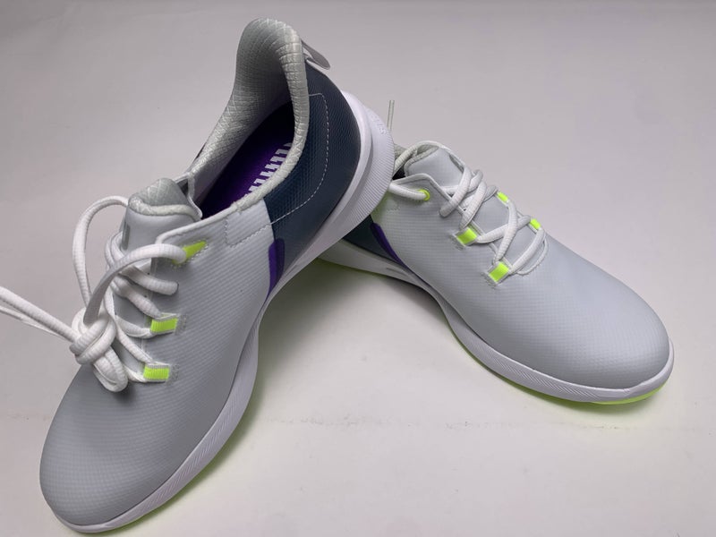 FootJoy FJ Fuel Sport Golf Shoes White Gray Purple Women's SZ 8.5 ( 90128 )