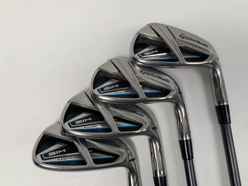 TaylorMade SIM MAX Iron Set 8-PW+GW Accra 50i 50g Regular Graphite Mens RH +1''