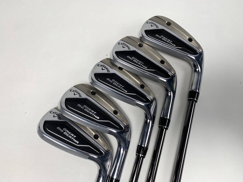 Callaway Great Big Bertha 23 Iron Set 7-PW+GW UST Mamiya Helium 60I F2 Senior RH