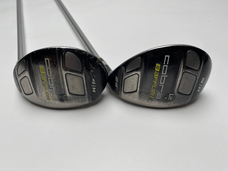 Cobra Baffler T-Rail 4 & 5 Hybrid Set 22* 25* Tour AD 65g Senior RH