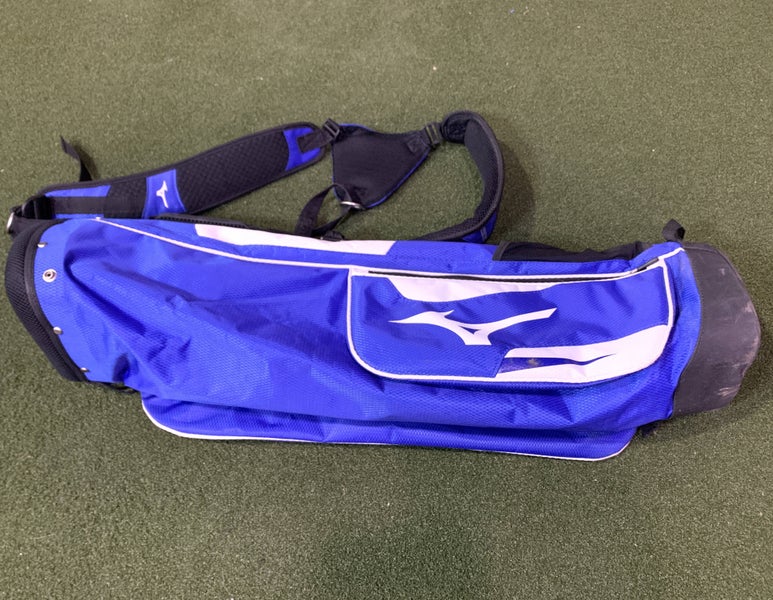 Mizuno Carry Sunday Bag Blue 4-Way Divide Dual Strap Golf Bag