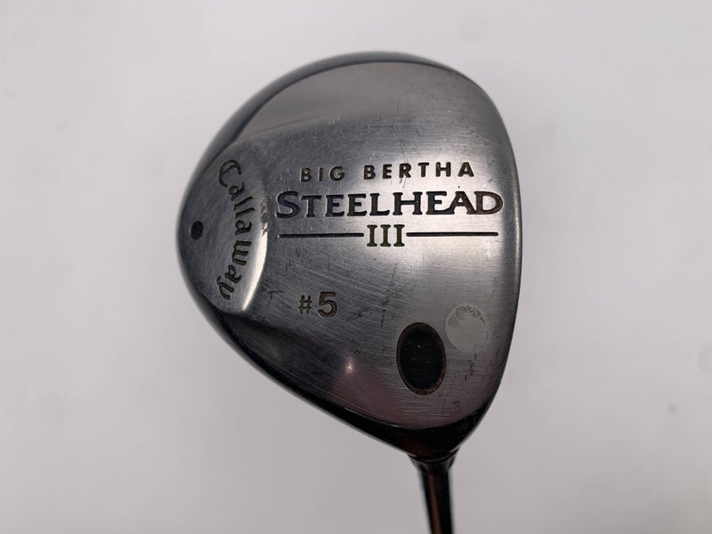 Callaway Steelhead III 5 Fairway Wood 18* Steelhead Uniflex Steel Mens RH