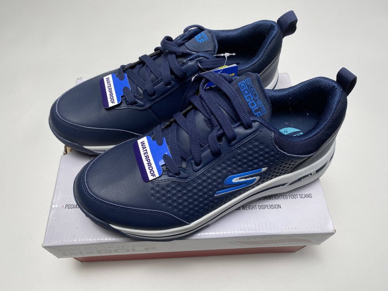 Skechers Go Golf Arch Fit Golf Shoes Navy Blue White Men's SZ 8.5 (214033)