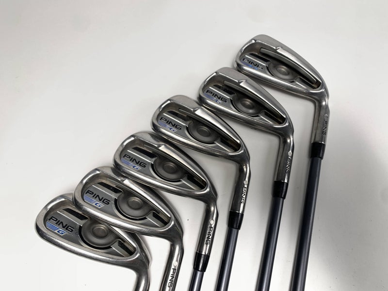 Ping G 2016 Iron Set 6-PW+GW White Dot CFS 70 Regular Graphite Mens RH