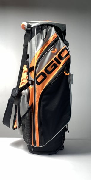 OGIO Woode Hybrid Stand Bag Orange 8-Way Divide Dual Strap Golf Bag NEW