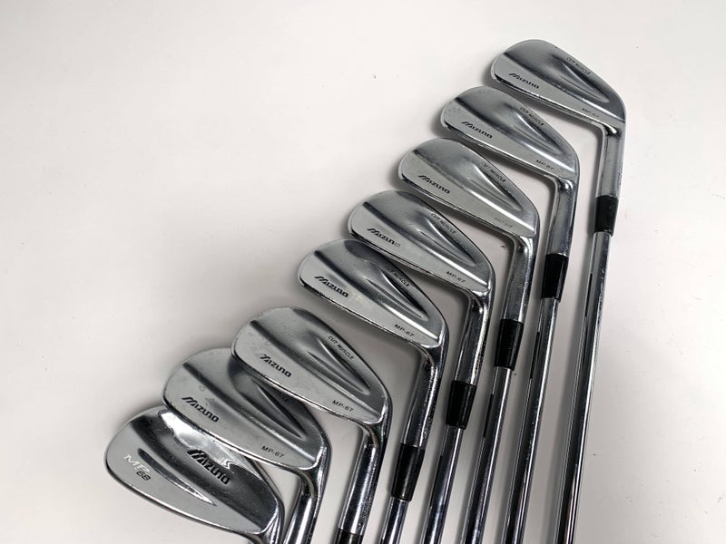 Mizuno MP 67 Iron Set 3-PW True Temper Dynamic Gold S300 Stiff Steel Mens RH