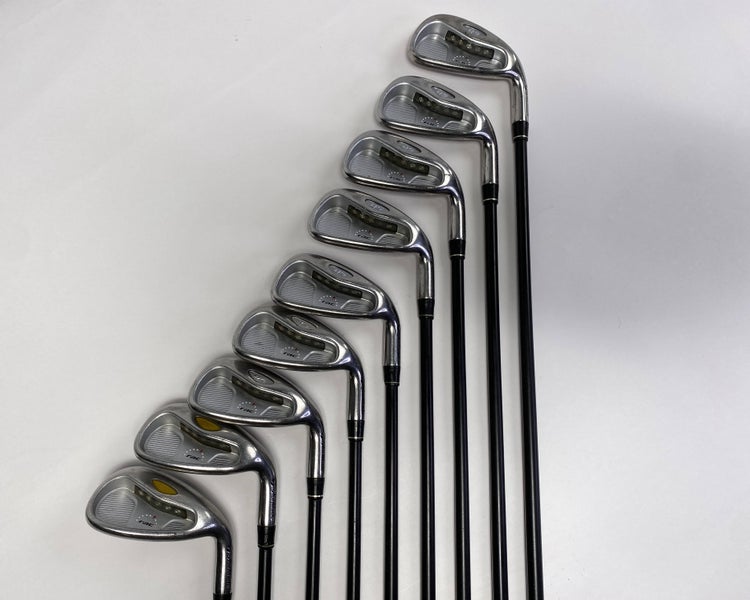 TaylorMade Rac OS 2005 Iron Set 3-PW+SW UG65 Regular Steel Mens RH