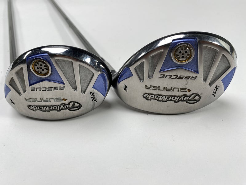 TaylorMade Burner Rescue 4 & 5 Hybrid Set 22* 25* REAX SuperFast 50g Ladies RH