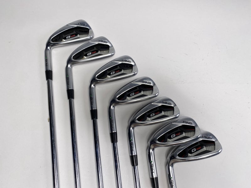 Ping G410 Iron Set 5-PW+GW Green Dot AWT 2.0 Regular Steel Mens LH