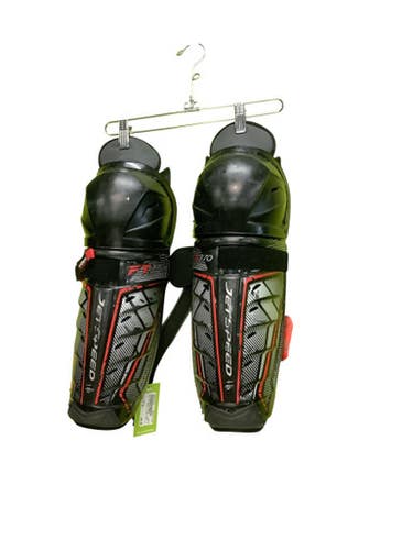Used CCM JETSPEED FT370 SHIN Senior Shin Guards Black 14" 11686-S000044519