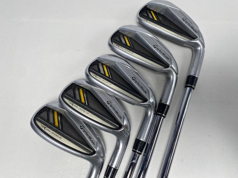 TaylorMade RocketBladez Iron Set 5-9 RocketFuel Stiff Steel Mens RH +1''