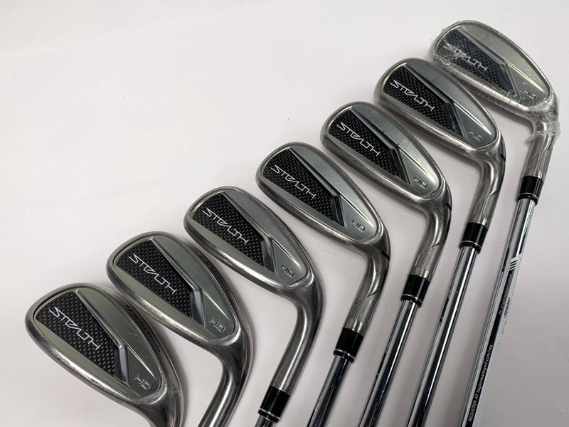 TaylorMade Stealth HD Iron Set 5-PW+AW KBS Max MT Regular Steel RH Midsize Grips