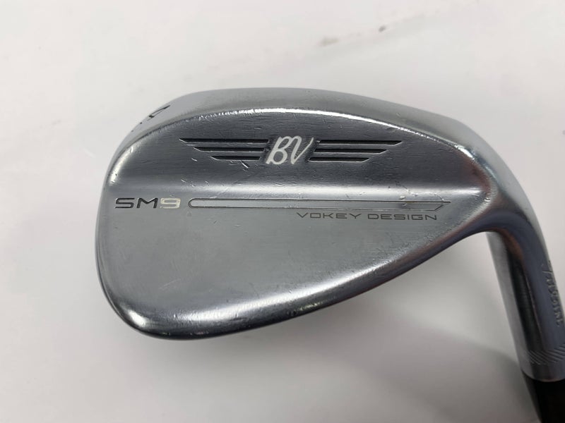 Titleist Vokey SM9 Tour Chrome Wedge 54* 12 Bounce D-Grind Wedge Steel Mens RH