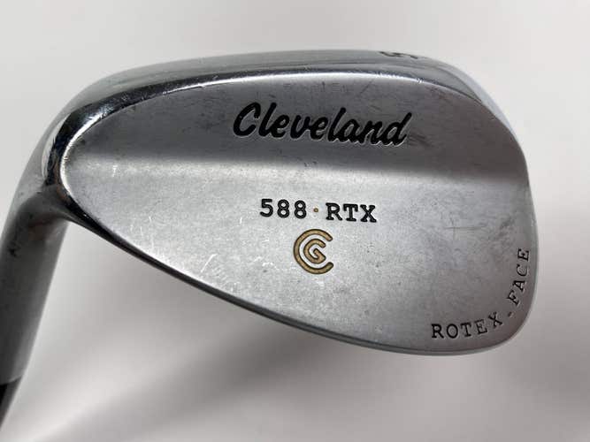 Cleveland 588 RTX Satin Chrome Wedge 52* 10 Dynamic Gold Wedge Steel Mens LH