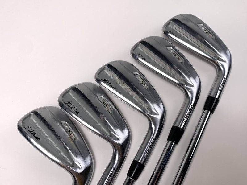 Titleist T100S 2021 Iron Set 5-9 True Temper AMT Black R300 Regular Steel RH