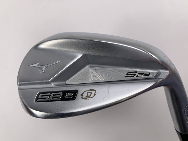 Mizuno S23 Satin Chrome Wedge 58* 12 Bounce KBS Hi-Rev 2.0 Wedge Steel Mens RH