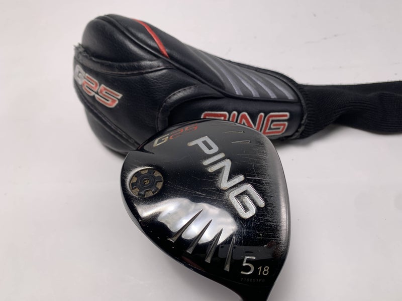 Ping G25 5 Fairway Wood 18* TFC189 Regular Graphite Mens RH HC Midsize Grip
