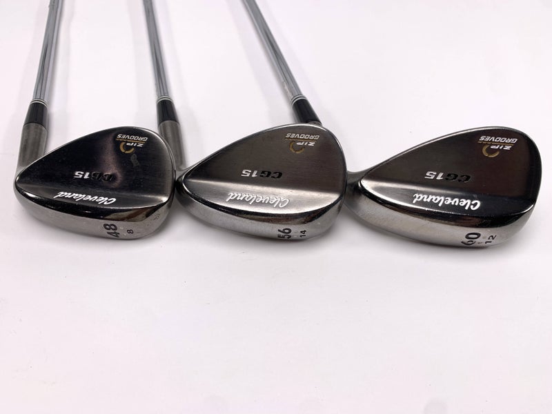 Cleveland CG15 Black Pearl Wedge Set 48* 8 56* 14 | 60* 12 Traction Wedge RH