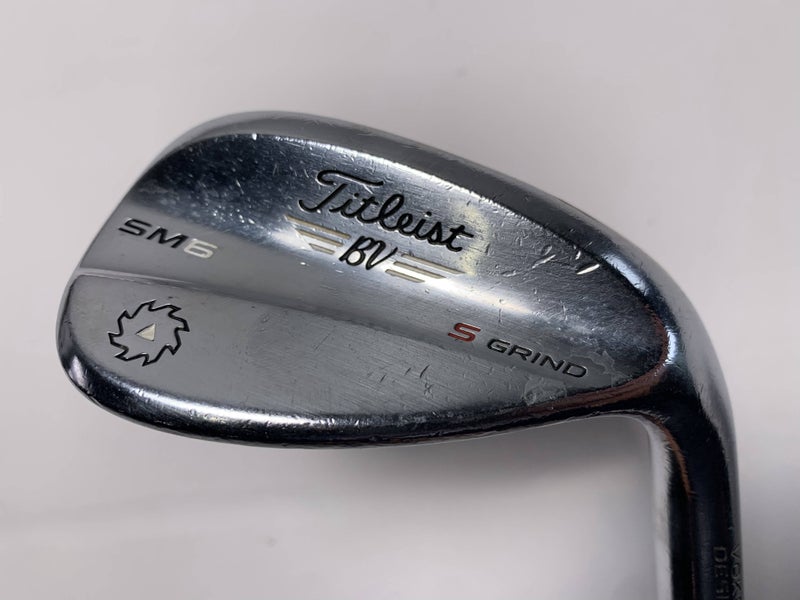 Titleist Vokey SM6 Tour Chrome Wedge 58* 10 Bounce S-Grind Wedge Steel Mens RH
