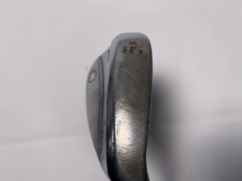 Titleist Vokey SM6 Tour Chrome Wedge 58* 10 Bounce S-Grind Wedge Steel Mens RH