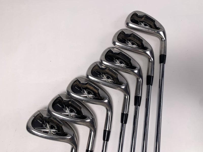 Callaway X-20 Tour Iron Set 4-PW Project X 6.0 Rifle Flighted Stiff Steel Mens RH
