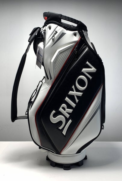 Srixon Midsize Staff Bag Black White Red 5-Way Divide Single Strap Golf Bag NEW