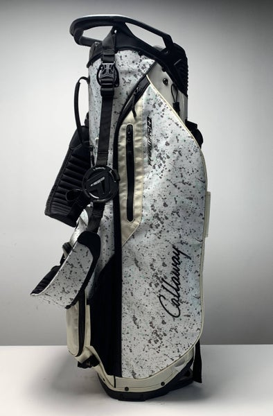 Callaway Fairway+ Stand Bag White Black Gray 5-Way Divide Dual Strap Golf Bag