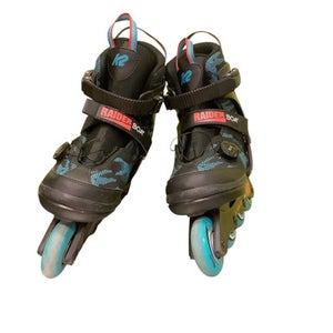 Used K2 RAIDER PRO Senior Rec Fitness Skates Black Adjustable 11686-S000044445