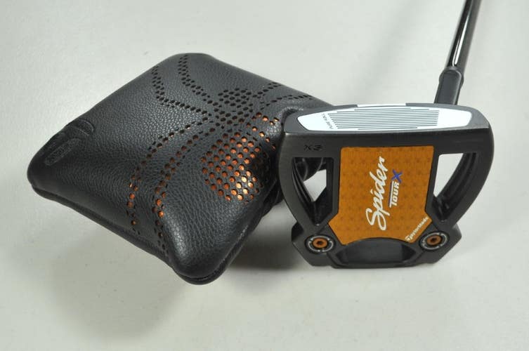 TaylorMade Spider Tour X Black #3 35" Putter RH KBS Steel Head Cover # 199150