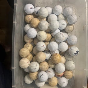 100 Used Golf Balls. Nike. Taylor Made, Wilson. Titech Assorted