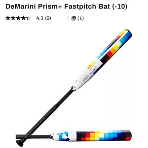 DeMarini Prism+ Composite Bat (-10) 23 oz 33" (Used)