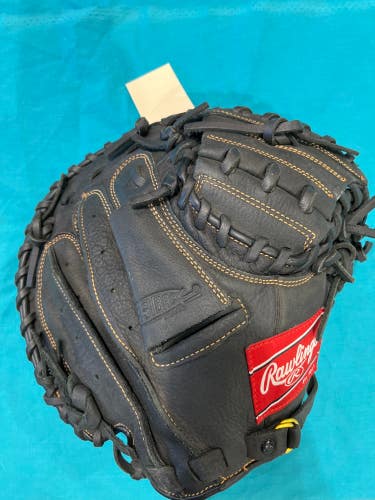Black Rawlings Renegade RH Catcher's Baseball Glove 31.5" (Used)
