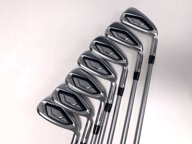 Ping G440 Iron Set 6-PW+AW+GW Orange Dot Alta Quick Lite Graphite Mens RH