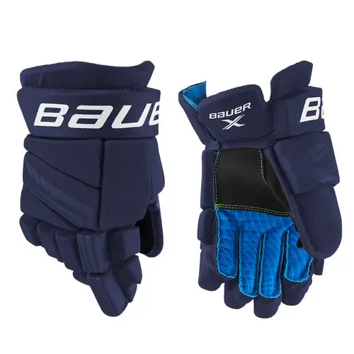 New Bauer X Youth Navy Gloves 8"