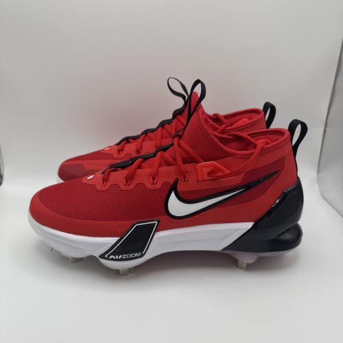 Nike Force Zoom Trout 9 Elite Baseball Cleats Red White US Size 7.5 M FB2906-600
