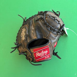 Black Rawlings Renegade RH Catcher's Baseball Glove 32.5"