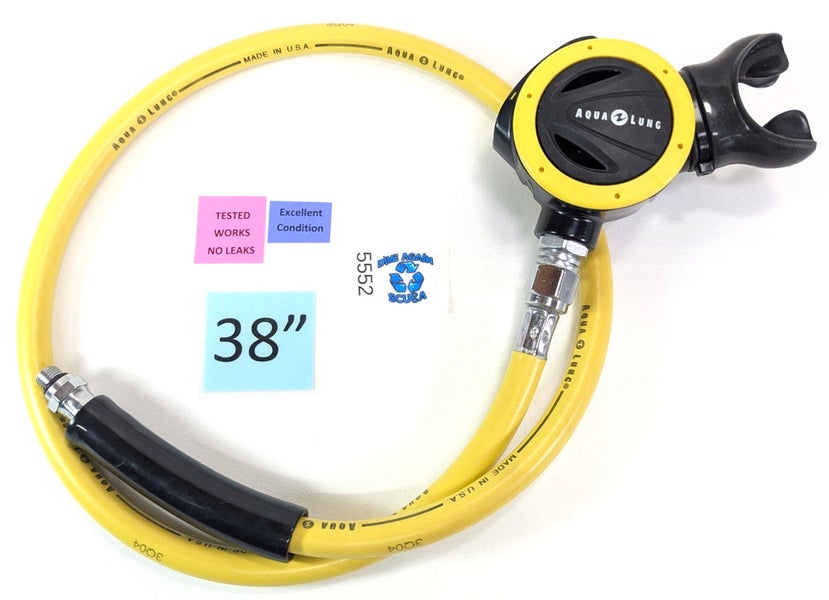 Aqua Lung ABS Yellow Scuba Dive Octo Octopus 2nd Stage Regulator Slim Design