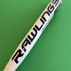 White Rawlings Quatro Composite Bat (-10) Composite 24 oz 34"