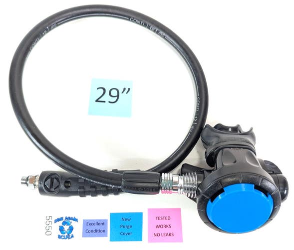 Aqua Lung Titan LX 2nd Second Stage Scuba Dive Regulator Blue EXCELLENT!   #5550