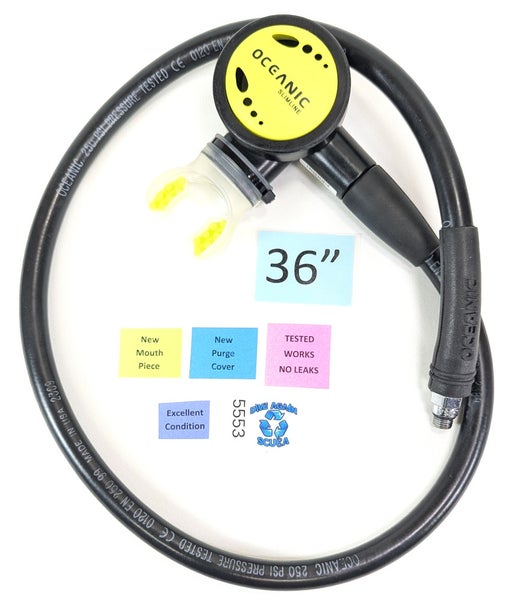 Oceanic Slim Line Yellow Scuba Dive Octo Octopus 2nd Stage Regulator Slimline