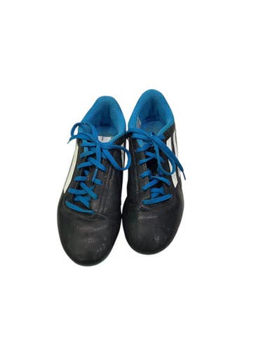 Used Adidas Soccer Cleats Black And Carolina Blue Senior 6 11347-S000250925