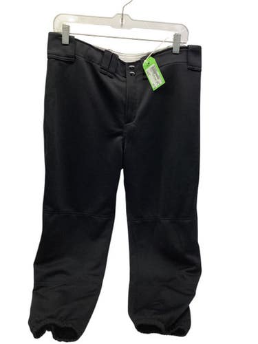 Used Mizuno BELTED BLACK PANT BB/SB Pant Womens Black XL 11347-S000250897