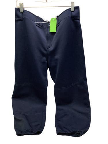 Used Mizuno BELTED NAVY BB/SB Pant Womens Navy Blue XL 11347-S000250895