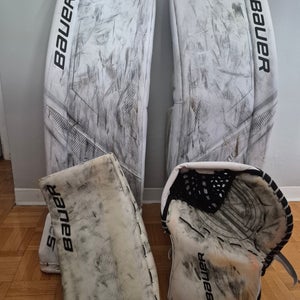 36" 2018 Bauer S29 Pads with Vapor 2X Pro Gloves Goalie Full Set Pro Stock (Used)