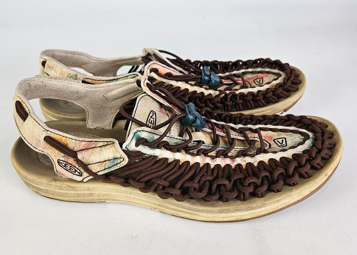 Keen Uneek Waterfront Sandals Brown Cord Men's Size: 11