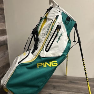 PING Hoofer 14 Stand Bag 14-Way Green/White/Yellow Masters Colors Dual Strap