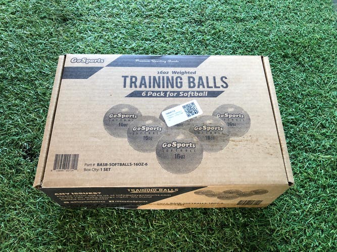 GoSports Training Softballs - 6 Pack (New)